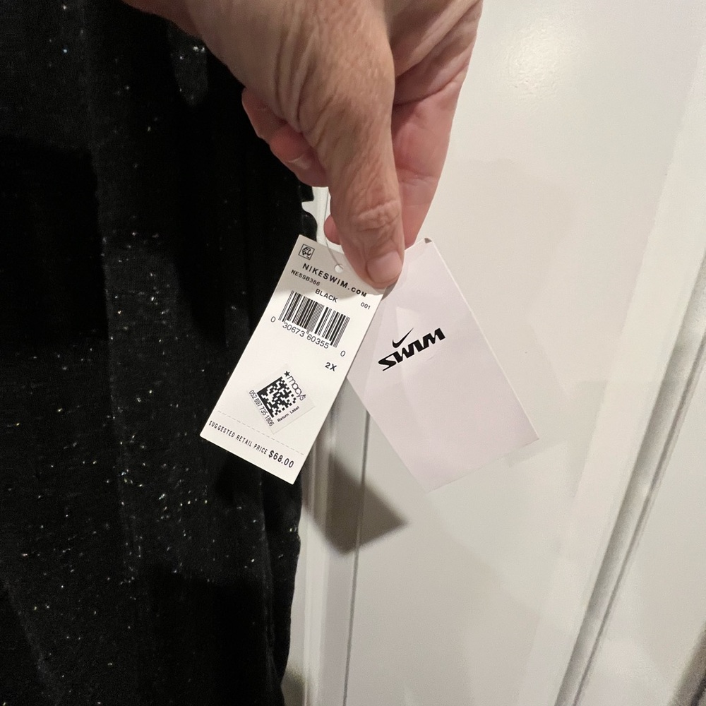 Nike Black Speckled Racerback Swim Coverup NWT - Picture 3 of 4